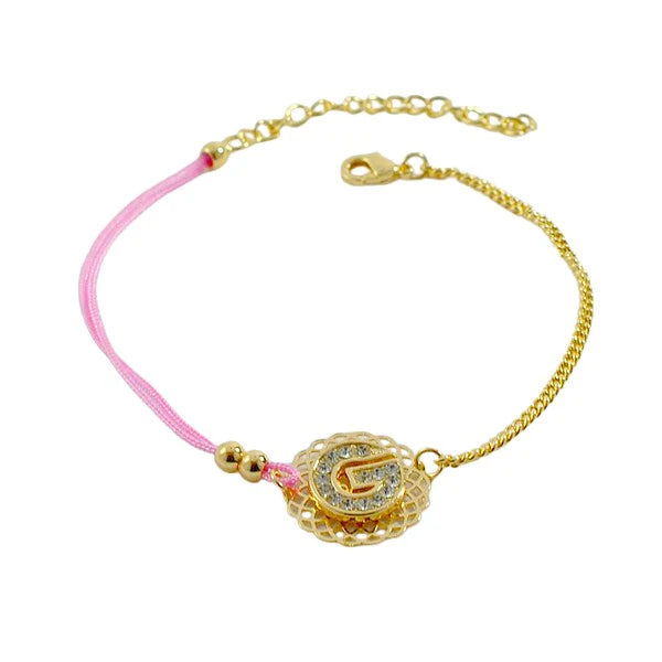 Bracelet pour femme - G - chaîne & cordon