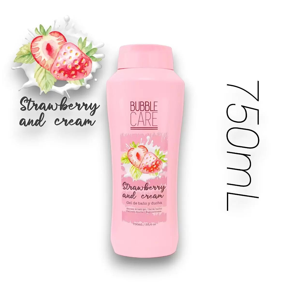 Gel de douche - Fraise et Crème